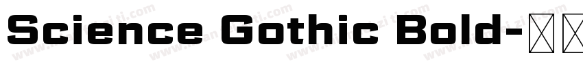 Science Gothic Bold字体转换